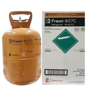 Gas Lạnh R407C Freon Chemours Mỹ bình 11.35kg