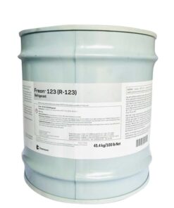 Gas lạnh R123 Freon Chemours Mỹ bình 45.4Kg