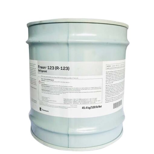 Gas lạnh R123 Freon Chemours Mỹ bình 45.4Kg