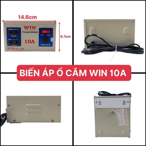Biến áp điện 110V ổ cắm Win 10A dành cho hàng nội địa Nhật máy giặt nồi cơm , tủ