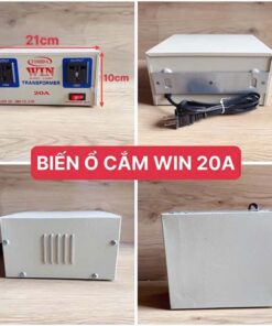 Biến áp điện 110V ổ cắm Win 20A dành cho hàng nội địa Nhật máy giặt nồi cơm , tủ