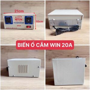 Biến áp điện 110V ổ cắm Win 20A dành cho hàng nội địa Nhật máy giặt nồi cơm , tủ