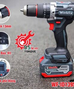 Bộ khoan pin Workfix 13mm - WF-ID1395BL 3a - 21v (1)