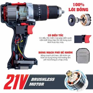 Bộ khoan pin Workfix 13mm - WF-ID1395BL 3a - 21v (1)