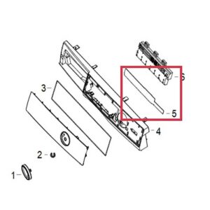 Phím than cảm ứng máy giặt cửa ngang Aqua (1)