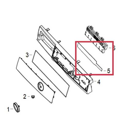Phím than cảm ứng máy giặt cửa ngang Aqua (1)