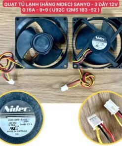 Quạt tủ lạnh SANYO hãng Nidec 3 dây 12v 0.16A - 9.9