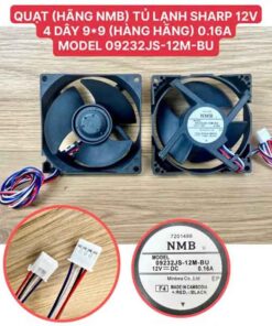 Quạt tủ lạnh SHARP hãng Nidec 4 dây 12v 0.16A