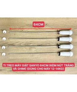 Ti treo máy giặt SANYO 64CM kèm nút trắng và ghim dùng cho máy 12-14 kg