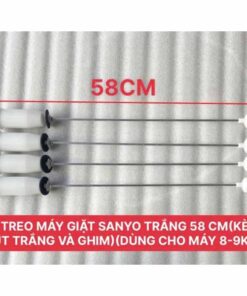 Ti treo máy giặt SANYO trắng 58CM kèm nút trắng và ghim dùng cho máy 14-16 kg