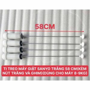 Ti treo máy giặt SANYO trắng 58CM kèm nút trắng và ghim dùng cho máy 14-16 kg