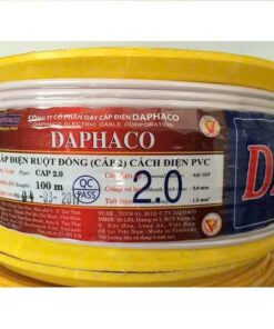 Cáp điện ruột đồng Daphaco cách điện PVC 2.0