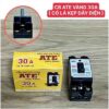 Cầu giao an toàn aptomat ATE vàng 30A có lá kẹp dây điện