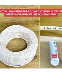 Dây ti ô loại cứng phi 6 dung cho máy bơm nước thải kingpum và bơm value m2 dài 100m