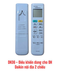 Điều khiển dùng cho điều hòa Daikin nội địa - 2 chiều - DK06