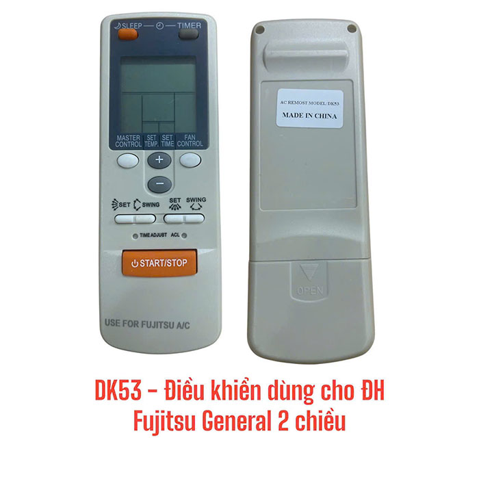 Điều khiển dùng cho điều hòa Fujitsu General - 2 chiều - DK53