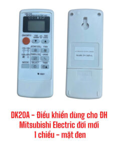 Điều khiển dùng cho điều hòa Mitsubishi Electric đời mới - 1 chiều - DK20A