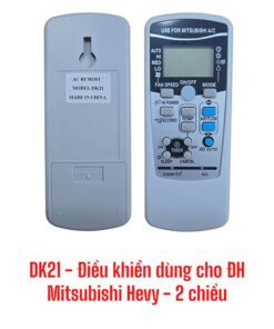 Điều khiển dùng cho điều hòa Mitsubishi Hevy đời mới - 2 chiều - DK21