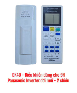 Điều khiển dùng cho điều hòa Panasonic Inverter đời mới - 2 chiều - DK40