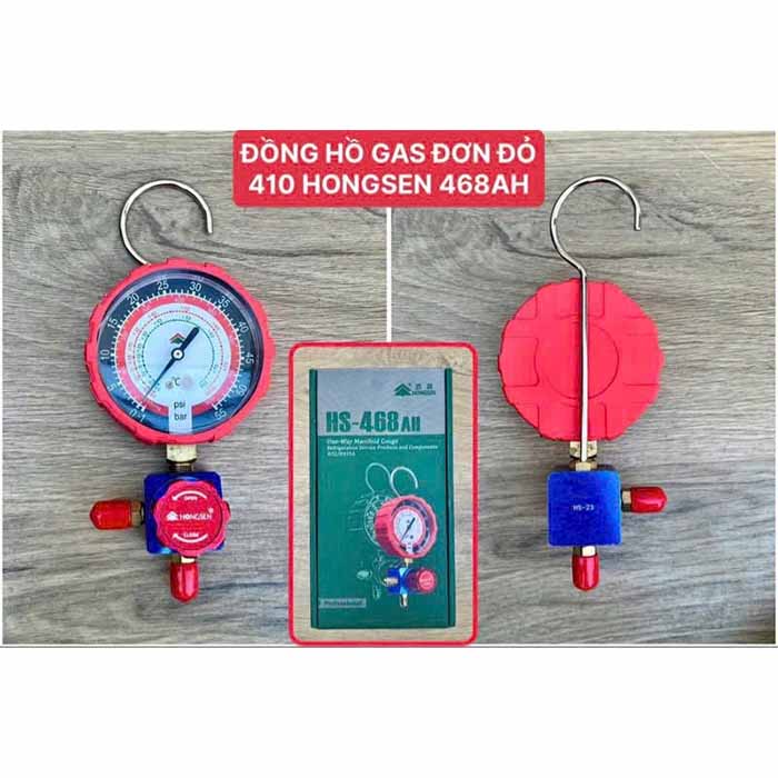 Đồng hồ GAS đơn đỏ 410 Hongsen 468AH