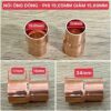 Nối ống đồng phi 19.05mm giảm 15.88mm