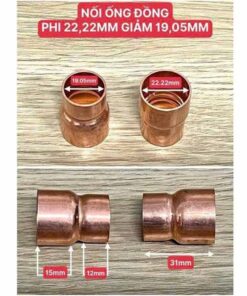 Nối ống đồng phi 22.22mm giảm 19.05mm