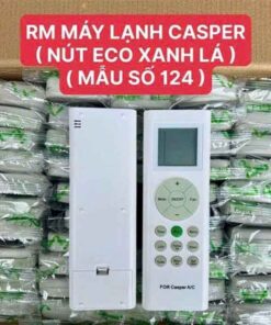 Remot máy lạnh Casper nút ECO xanh lá mẫu số 124