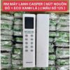 Remot máy lạnh Casper nút nguồn đỏ ECO xanh lá mẫu số 125