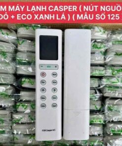 Remot máy lạnh Casper nút nguồn đỏ ECO xanh lá mẫu số 125