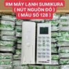 Remot máy lạnh Sumikura nút nguồn đỏ mẫu số 128