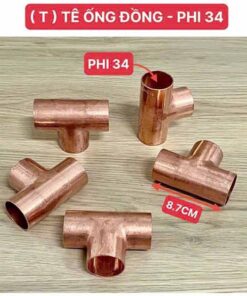 Tê ống đồng phi 34